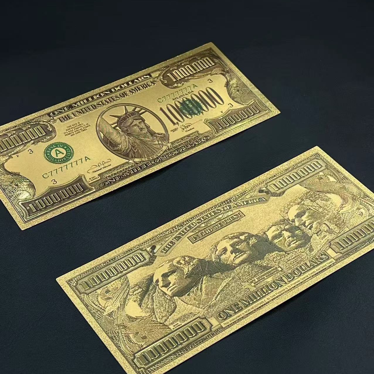 Statue of Liberty Gold Foil Pet Pvc Plastic 24K Commemorative Collection Coin Gold Banknote Card Factory Direct Sales Can Be Customized and Printed