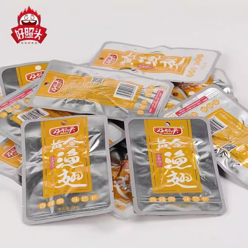 Good Photo Gold Fishing Fin Shark's Fin Shark's Fin Hunan Specialty Good Oomu Fish Chop Instant Spicy Snacks