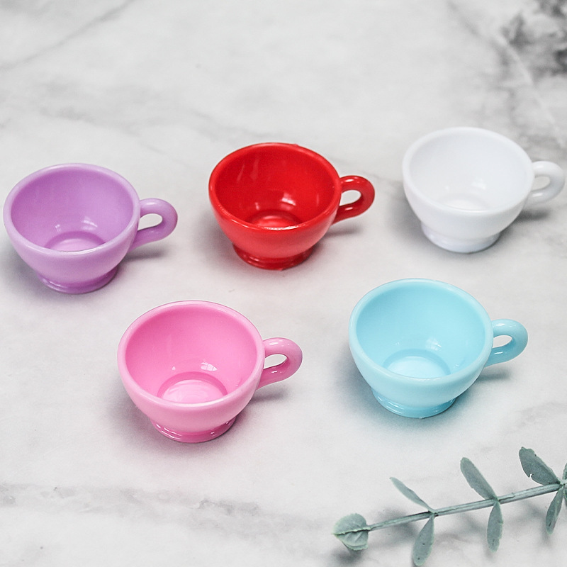 Мини искусственная чашка кофе, пластиковая чайная чашка, ПВХ водяная чашка, контейнер для еды для кукольного домика