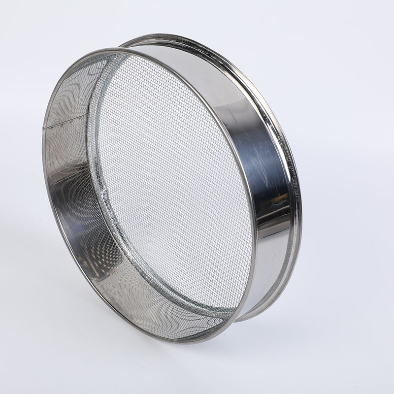 Single-layer handmade metal wire woven standard mesh sieve 304 stainless steel filter screen 4-2400 mesh sample flour sieve
