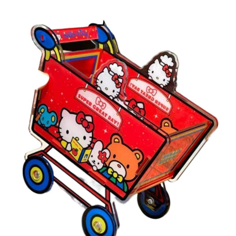 Hellokitty College Student Dormitory Desktop Storage Box Small Sundry Organizer Acrylic Stationery Storage Box