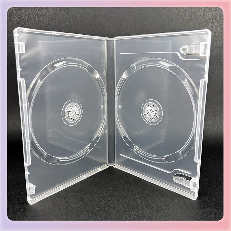 ✅ Cd Box Single Piece Blue Light Cd Box Dvd Box Plastic Box Cd Box Double Piece Transparent Cd