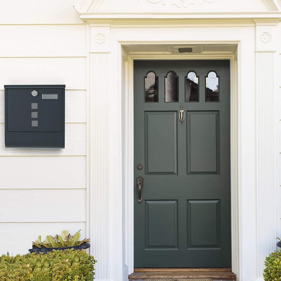 Почтовый ящик из меди с замком для установки на стену и наблюдательным окном, легкий в установке, для хранения писем