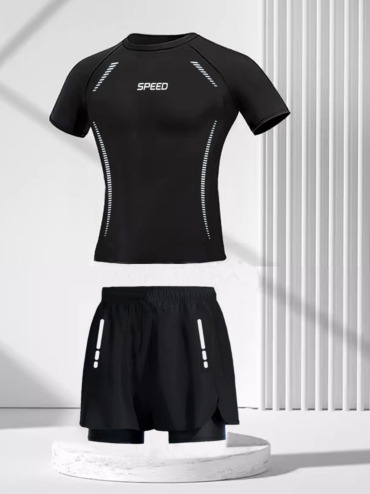 Swimsuit Men's Split College Student Professional Swimsuit 2025 New Loose Adult Anti-Embarrassment Swimming Trunks Suit