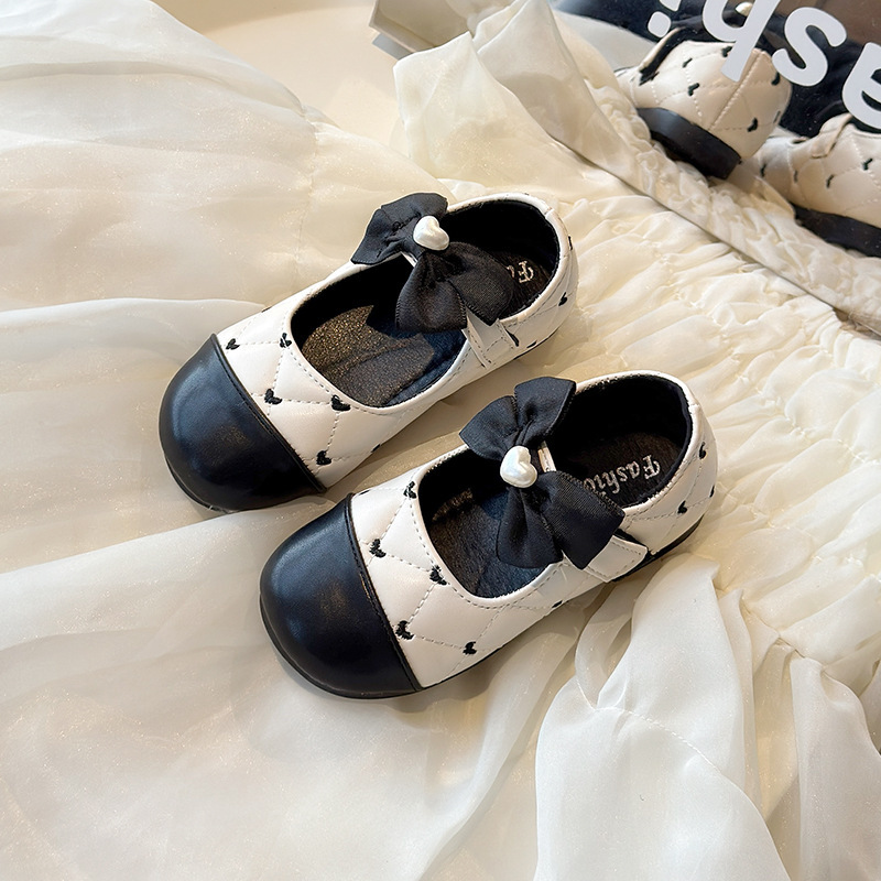 Baby Girl Toddler Shoes 2025 Spring New Children's Leather Shoes 1-3 Years Old Mary Jane Single-layer Shoes Soft-soled Princess Shoes