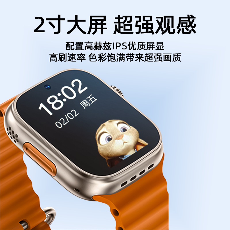 Dual Strap Smart Watch, Micro Chat Heart Rate Monitoring, Magnetic Fast Charging, 8W Two-Way Camera, Video and Voice Calls