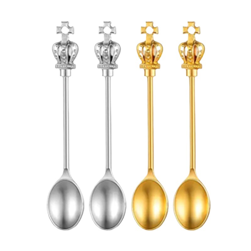 Gold, Silver, Copper, Iron, Multicolor with Ring Metal Small Smoke Shovel Earth Haojin Snuff Pot Smoke Spoon Medicine Spoon Smoke Cream Spoon