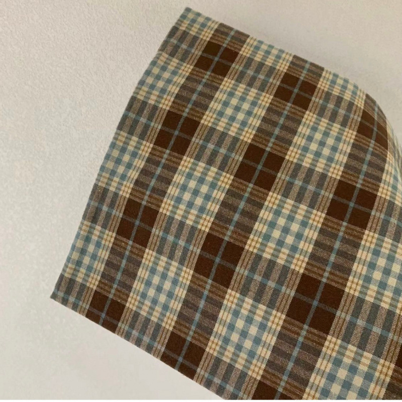 Корейская ткань в клетку, стирка, хлопок, 20 штук, текстиль для одежды, аксессуары для багажа, DIY, 2 штуки