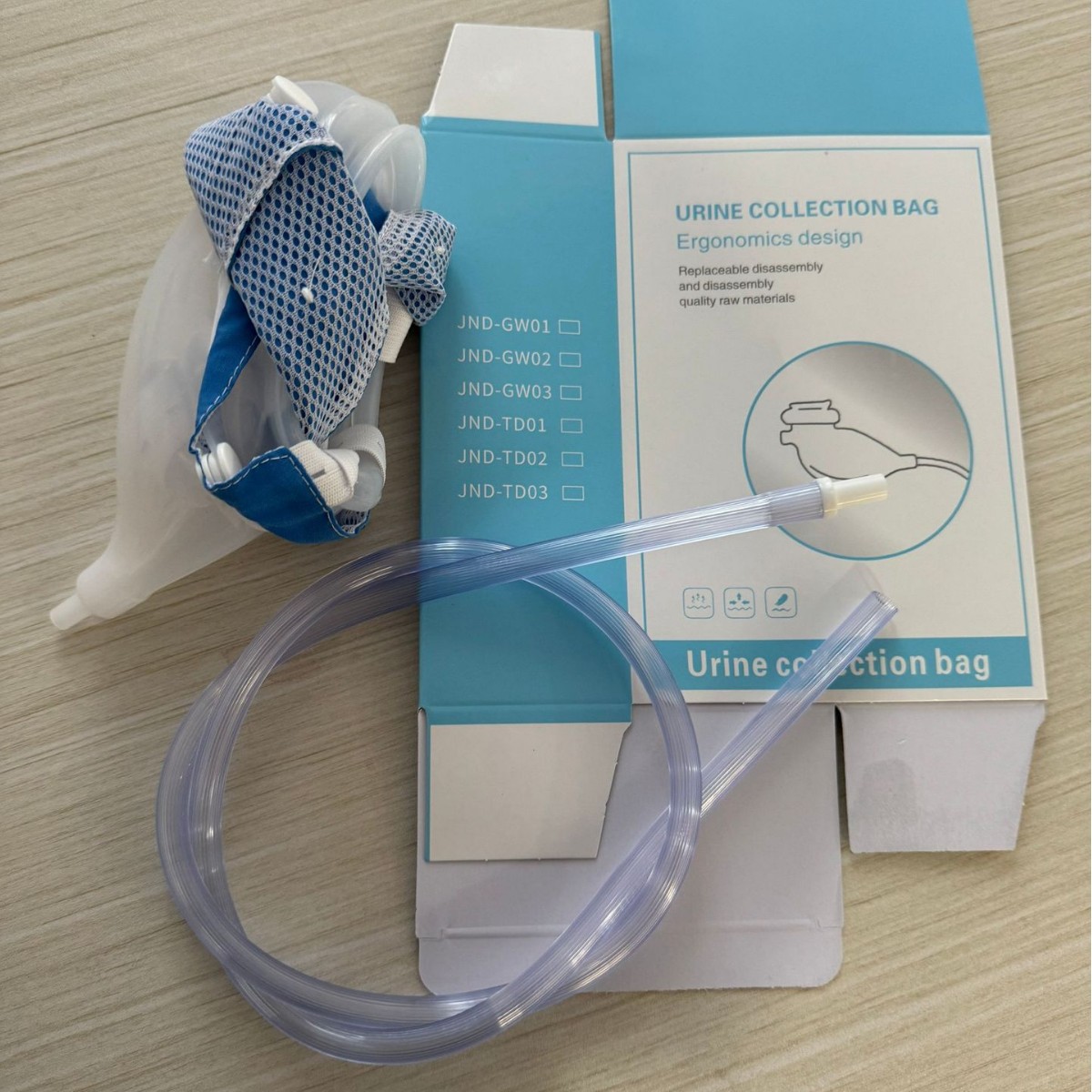 Silicone Urethral Recorder for the Elderly Leak-proof Urine Collection Bag Male and Female Toilet Recorder for the Elderly Paralysis Bed Care Breathable Incontinence