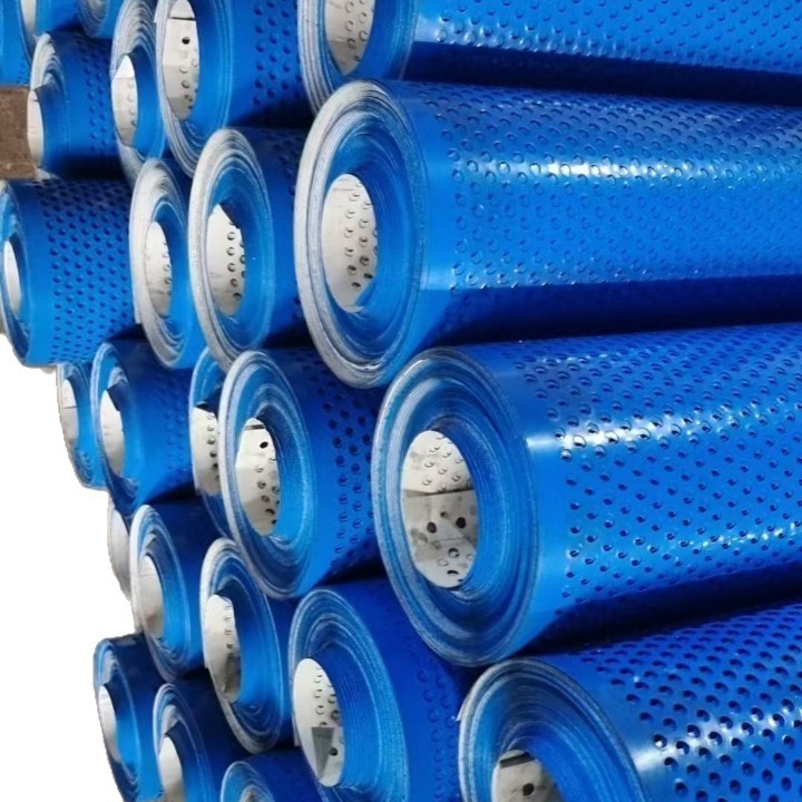 Galvanized Rolled Sheet Perforated Mesh Round Hole Mesh Stainless Steel Rolled Sheet Drying and Drying Mesh Simple Isolation Protective Mesh Perforated Sheet