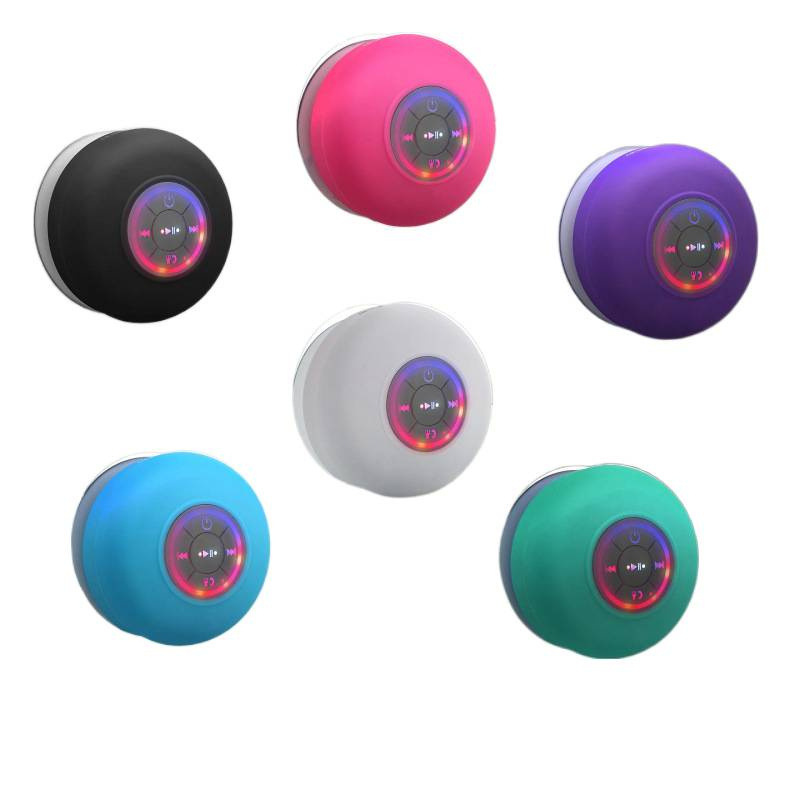Large Suction Cup with Light Version Waterproof Bluetooth Audio Led Colorful Gift Speaker