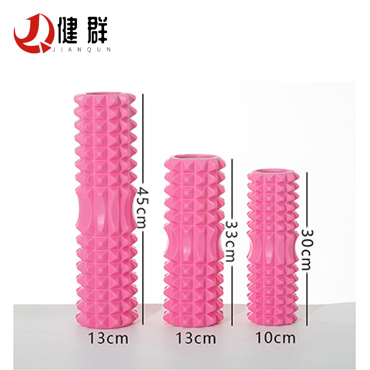 EVA foam shaft yoga column hollow wolf tooth stick Crescent type fitness calf muscle relaxation yoga massage roller