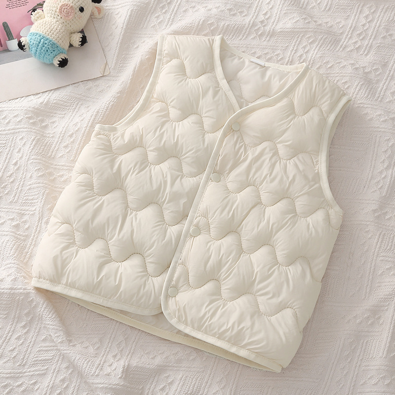 Foreign Trade Autumn and Winter New Children's Vest Small and Medium-sized Children's Fashionable Baby's Cotton-padded Clothes Waistcoat Thin Inner Wearing Outer Waistcoat