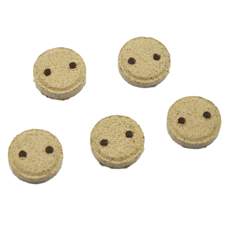 2.5cm Double-Hole Round Moxa Cakes for Soft Abdomen Moxibustion Device, Mini Golden Thread Moxa Slices, Aged Moxa Cakes