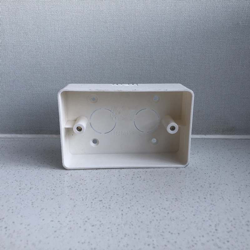 118 type open-mounted bottom box PVC junction box open box 118HMH38 household flame retardant switch socket trunking junction box