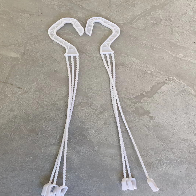 Factory wholesale hanging orchid hook plastic flowerpot white plant potted living room gardening flower stand windproof hook