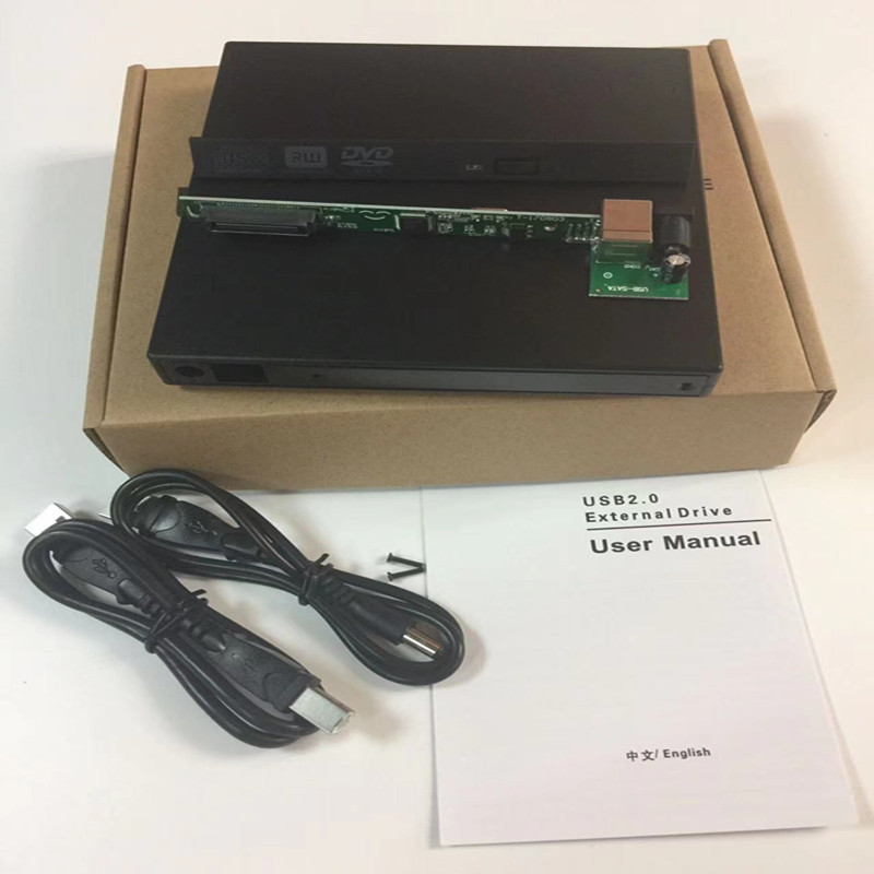Внешний корпус для DVD-привода SATA/IDE к USB 2.0 12.7 мм универсальный