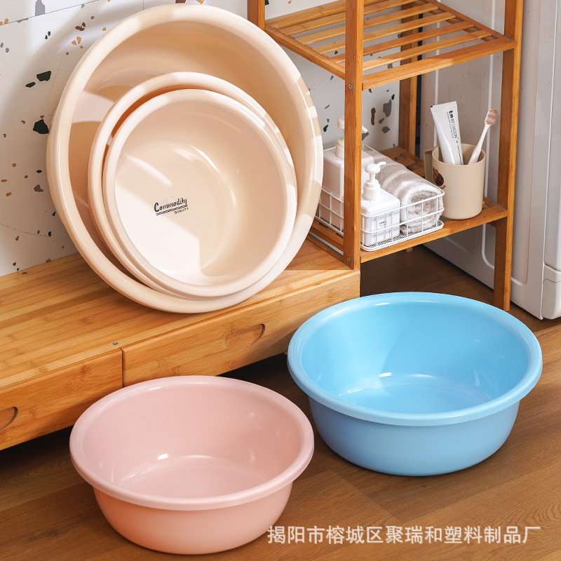 Oversized Wholesale Printing Washbasin Thickened Plastic Washbasin Big Basin for Student Dormitory Baby Bath Basin Laundry Basin