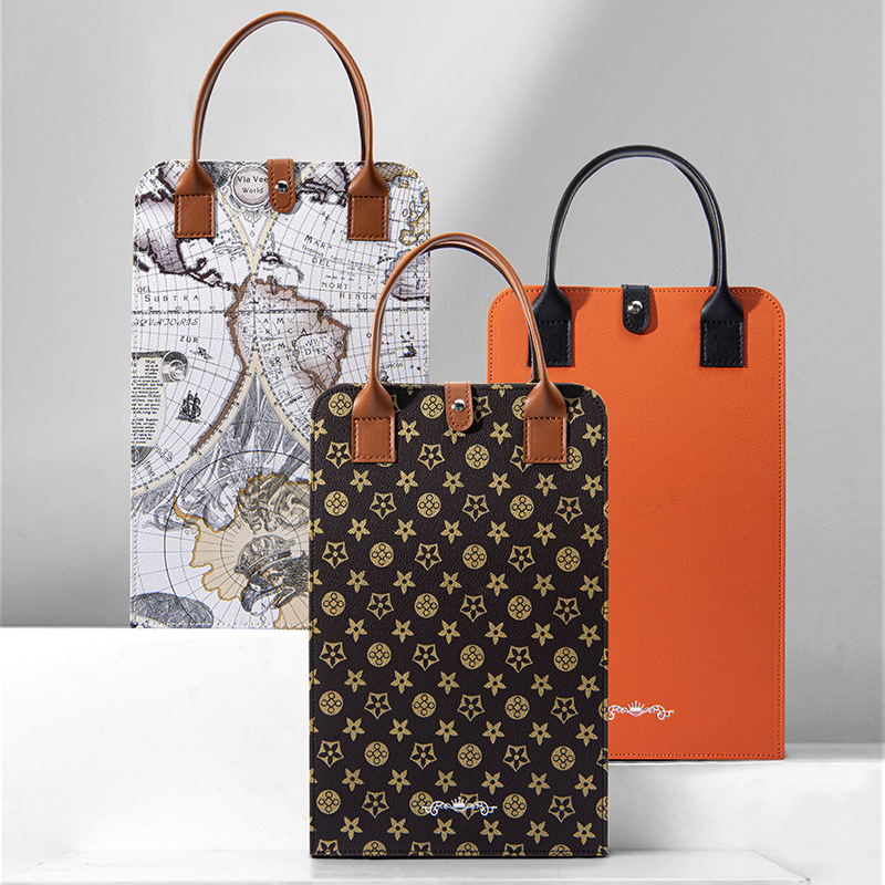 Jiutian direct supply in stock red wine packaging gift box 2 leather box single double six wine box orange zongzi gift box