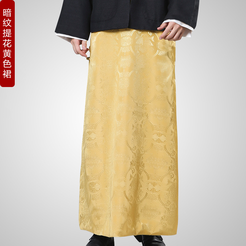 In the Republic of China, wealthy businessmen shopkeeper ancient costume men's Chinese Tang suit mandarin jacket late Qing landlord suit master suit two-piece costume