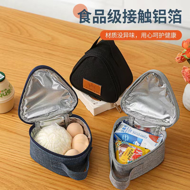 New insulation bag rice ball bag triangle lunch bag milk sandwich egg breakfast bag in stock insulation bag wholesale