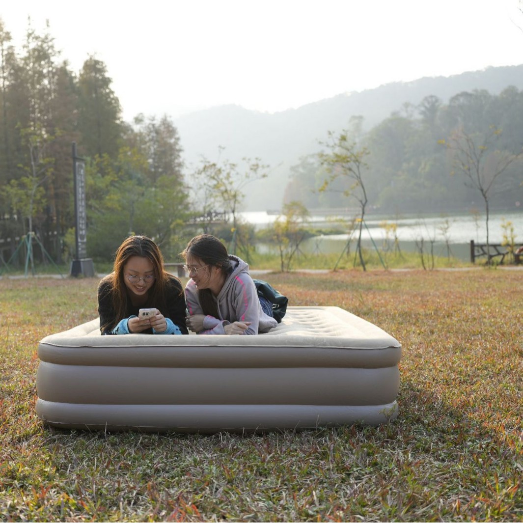 Новая утолщенная надувная кровать с автоматическим наполнением и насосом, домашняя двойная портативная надувная подушка для ленивого сна