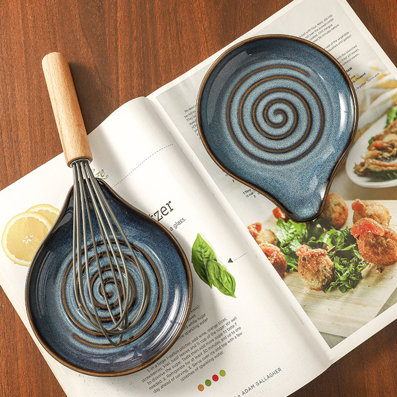 Керамическая ложка поднос Держатель ложек Высококачественная посуда Поднос для закусок Оптовая продажа