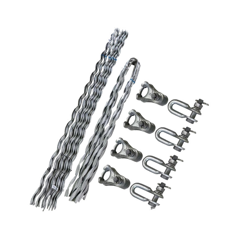 ADSS suspension clamp pre-twisted optical cable line fittings small tension-resistant twisted wire suspension twisted wire pre-twisted wire aluminum sleeve shell