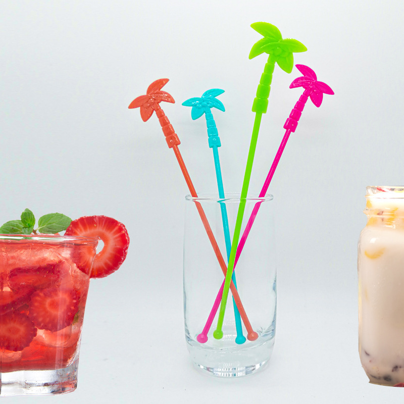 Декорация в форме кокосовой пальмы для дня рождения, палочка для коктейлей, палочка для перемешивания, принадлежности для вечеринки