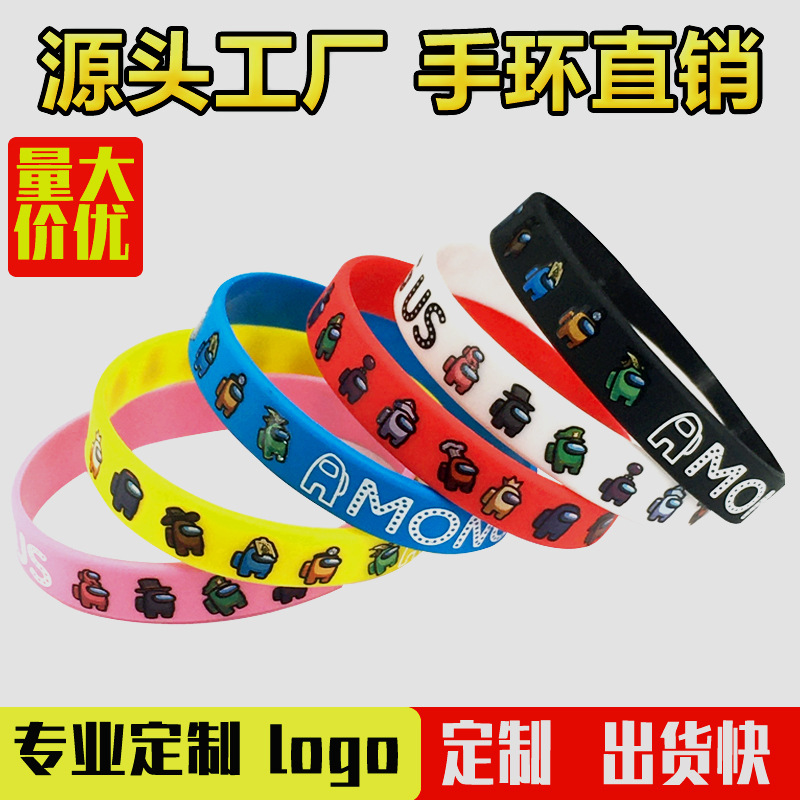 Silicone Bracelet Custom Wrist Strap Custom Rubber Sports Cross-border Simple Adult Children Silicone Jewelry Bracelet Strap