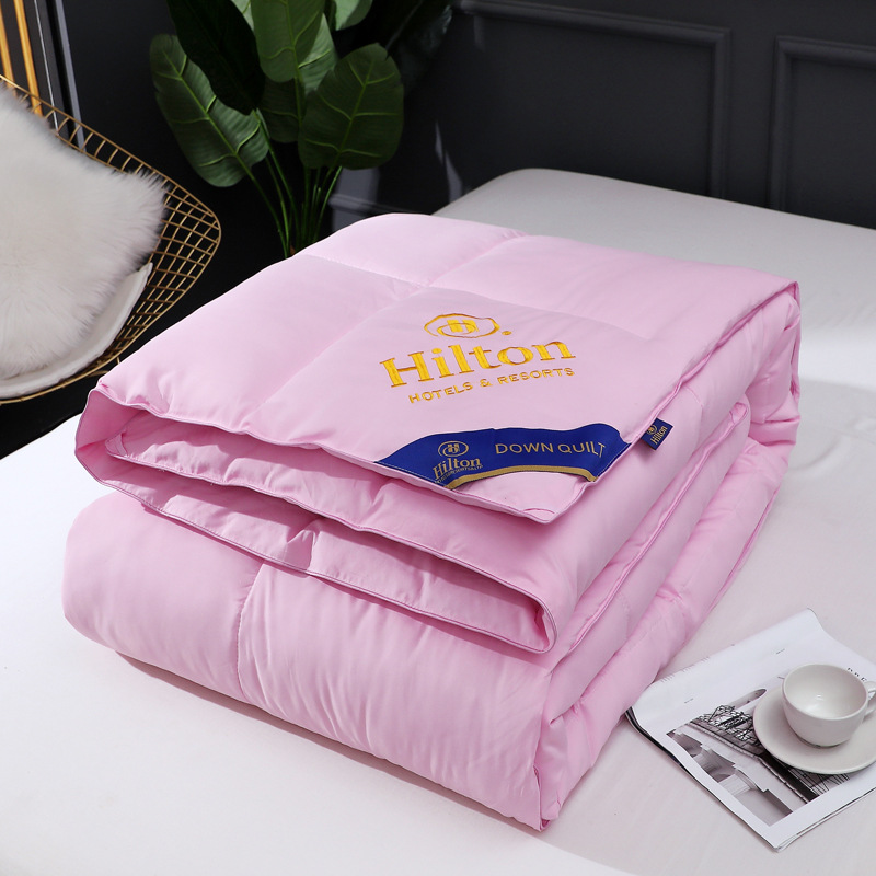 Explosions Hilton Hotel feather velvet quilt padded autumn and winter quilt velvet core gift is wholesale a generation of hair
