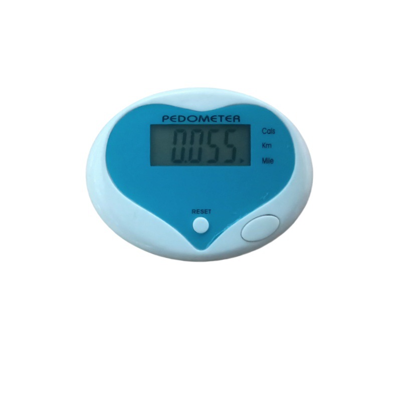 Manufacturer's Heart-Shaped Electronic Pedometer School Running Pedometer Sports Customizable Printed Logo Heart-Shaped Pedometer
