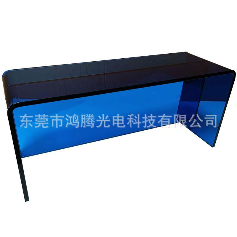 Итальянский стиль, акриловый прозрачный кофейный столик для гостиной, обеденный стул, легкий роскошный U-образный стол, прозрачный стол для окон в спальне