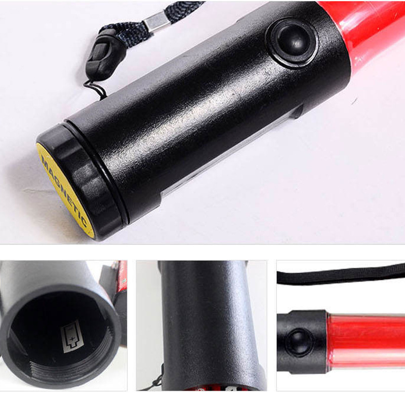 Manufacturer Supply led Traffic Baton Red and Blue Fire Emergency Warning Flash Stick Rescue Flashing Signal Stick