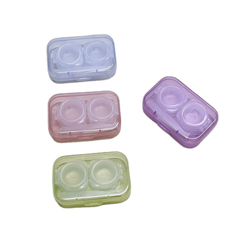 Mini Portable Contact Lens Case Myopia Contact Lens Box Care Box Double Box Replacement Box 113