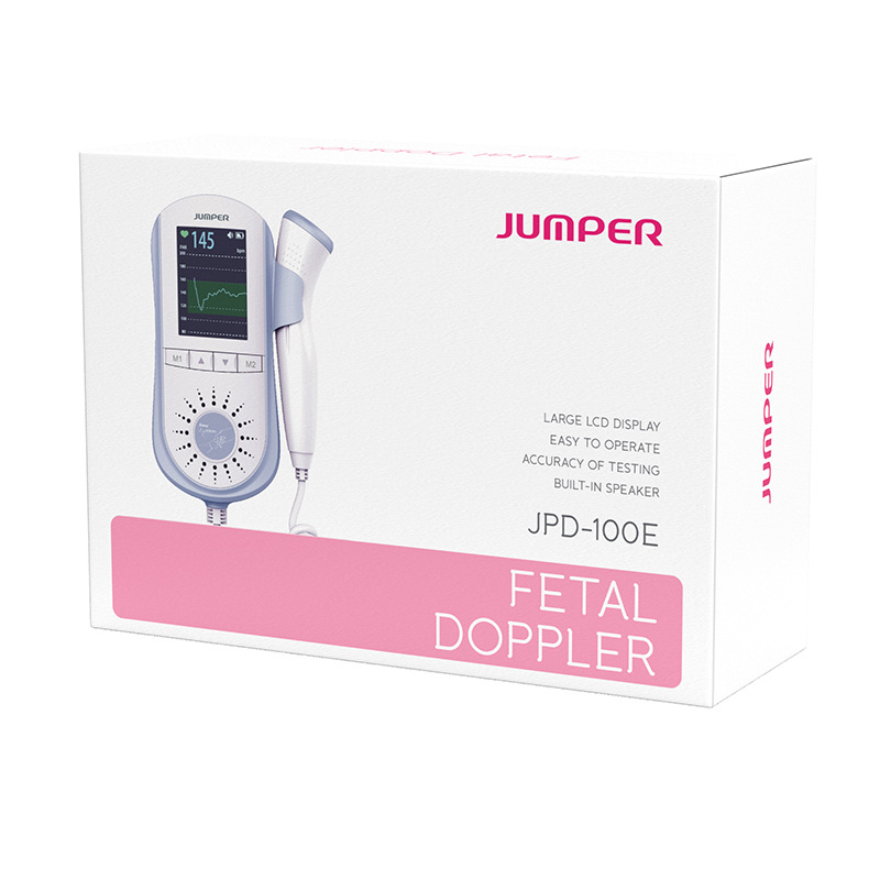 Jumper Export Cross-Border Export Fetal Heart Rate Meter English Packaging Fetal Doppler Jpd-100E