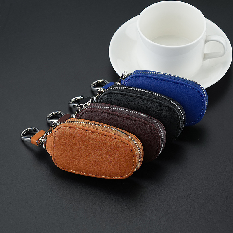 Cross-border car key bag unisex car key storage bag creative fashion simple waist pendant key chain
