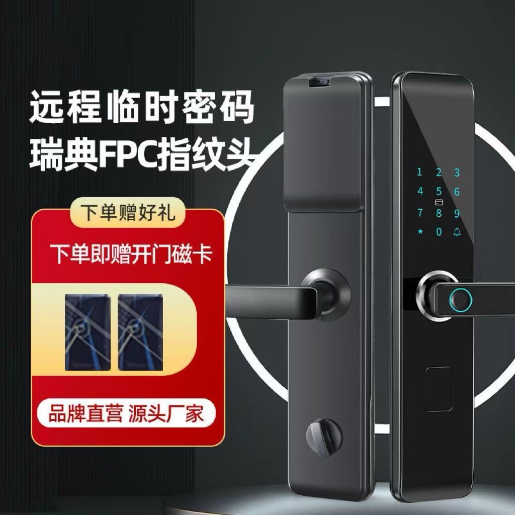 Домашний антиугонный замок с отпечатком пальца, электронный замок для входной двери, полуручный парольный замок, замок для квартиры