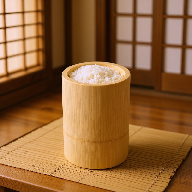 Natural Bamboo Steaming Rice Bucket, Handmade Bamboo Steaming Tool, Bamboo Steamer, Bamboo Steaming Basket, Bamboo Steamer with Lid