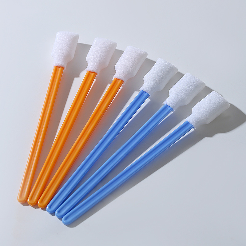 707C Orange Dust-free Purification Cotton Swab Sponge Head Cleaning Rod Fiber Ink Brush Nozzle Cleaning PP Rod Wipe Stick