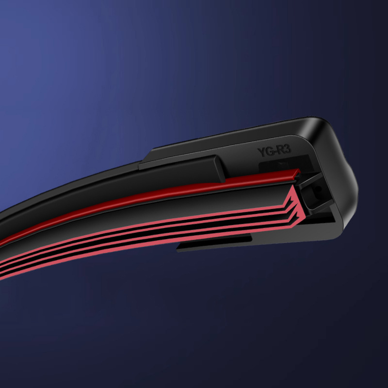 Four-Layer Rubber Strip Car Wiper Original Boneless Universal Double Rubber Strip Original Factory Special Wiper Blade Silent