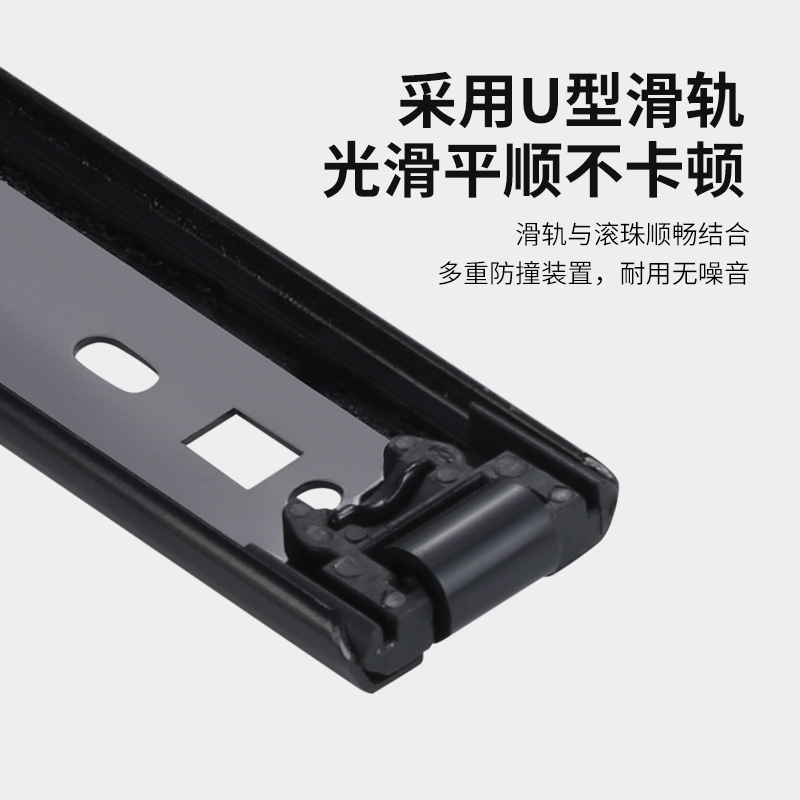 Flip-Up Hidden Folding Revolving Door Track, Cabinet Top-Mounted Guide Rail, Insert-Type Telescopic Invisible Slide Rail Hardware