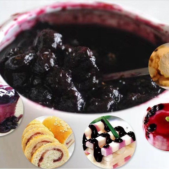Blueberry Jam Healthy Spread for Bread Toast Breakfast Dessert Kids Breakfast Sauce Baking Seasoning