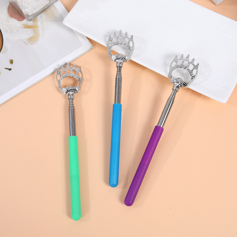 Source factory bear claw stainless steel telescopic itch itch massage device does not ask for old man music itch itch
