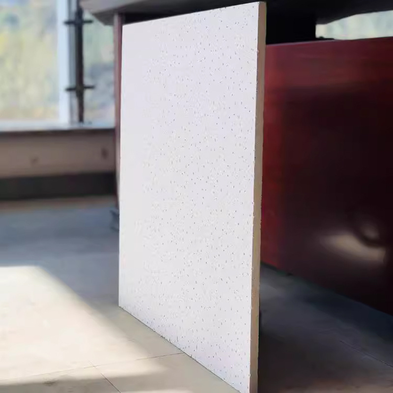 Self-Installed Ceiling Mineral Wool Board 600 Moisture-Proof and Heat-Insulating Black Mineral Wool Sound-Absorbing Board Office Ceiling Ceiling Material