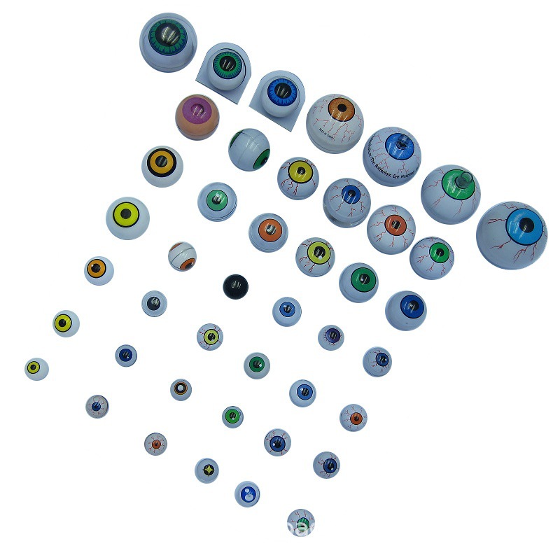 Round movable eye beads doll toy eyes animal bloodshot eyeball doll eye popping plastic eyeball accessories