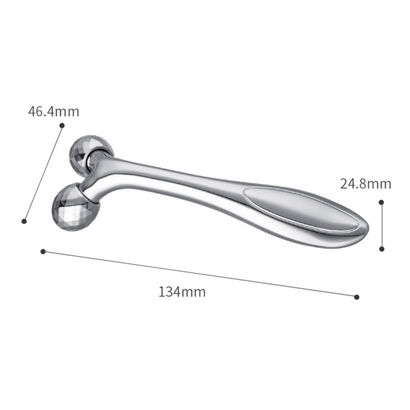 Factory Direct Supply Facial Roller Massager Mini Portable Y-Shaped Ball Massager Manual 3D Beauty Stick