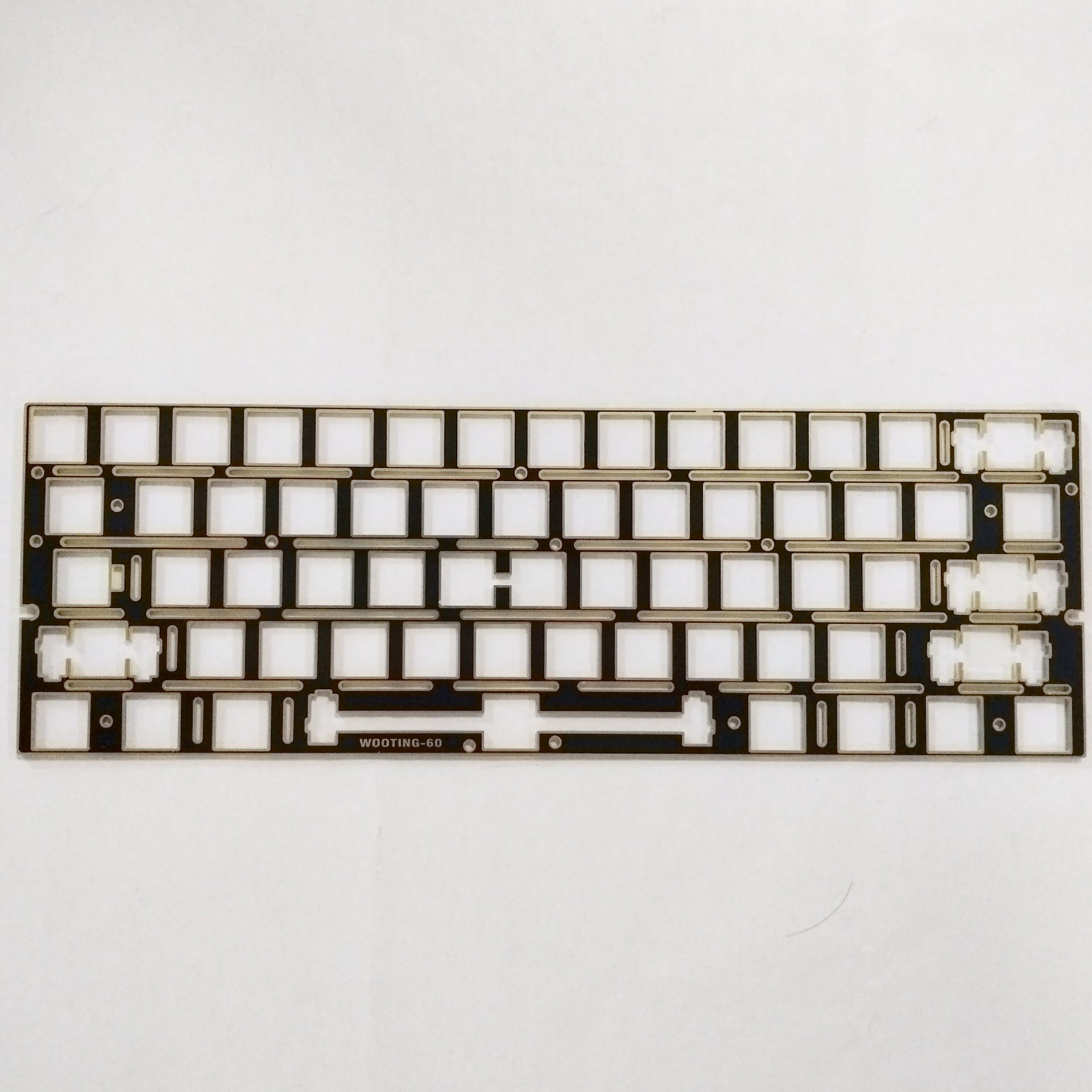 Wooting60He Full Modification Essential Fr4 Gold-Plated Positioning Plate with Grooves Highlighting Rgb Lighting and Dazzling Colorful Keycaps