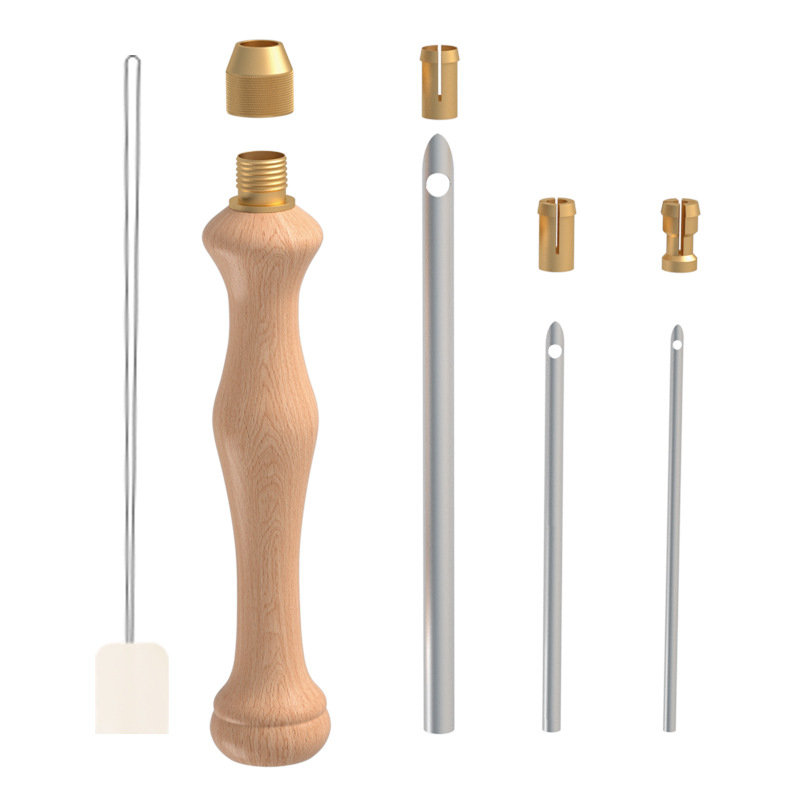Russian poke embroidery stamp needle wool thick stamp needle solid wood multi-needle stamp needle diy weaving tool tufting needle