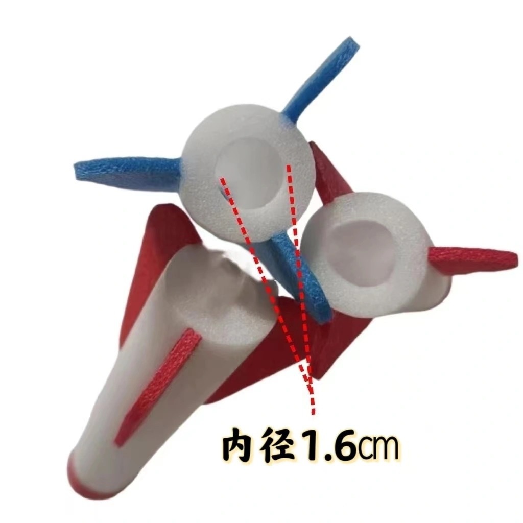 Soaring Rocket Launcher Bullet Soaring Cannon Kidsren's Foot-Operated Air Bag Eva Rocket Outdoor Sports Toy Foot-Operated Launch